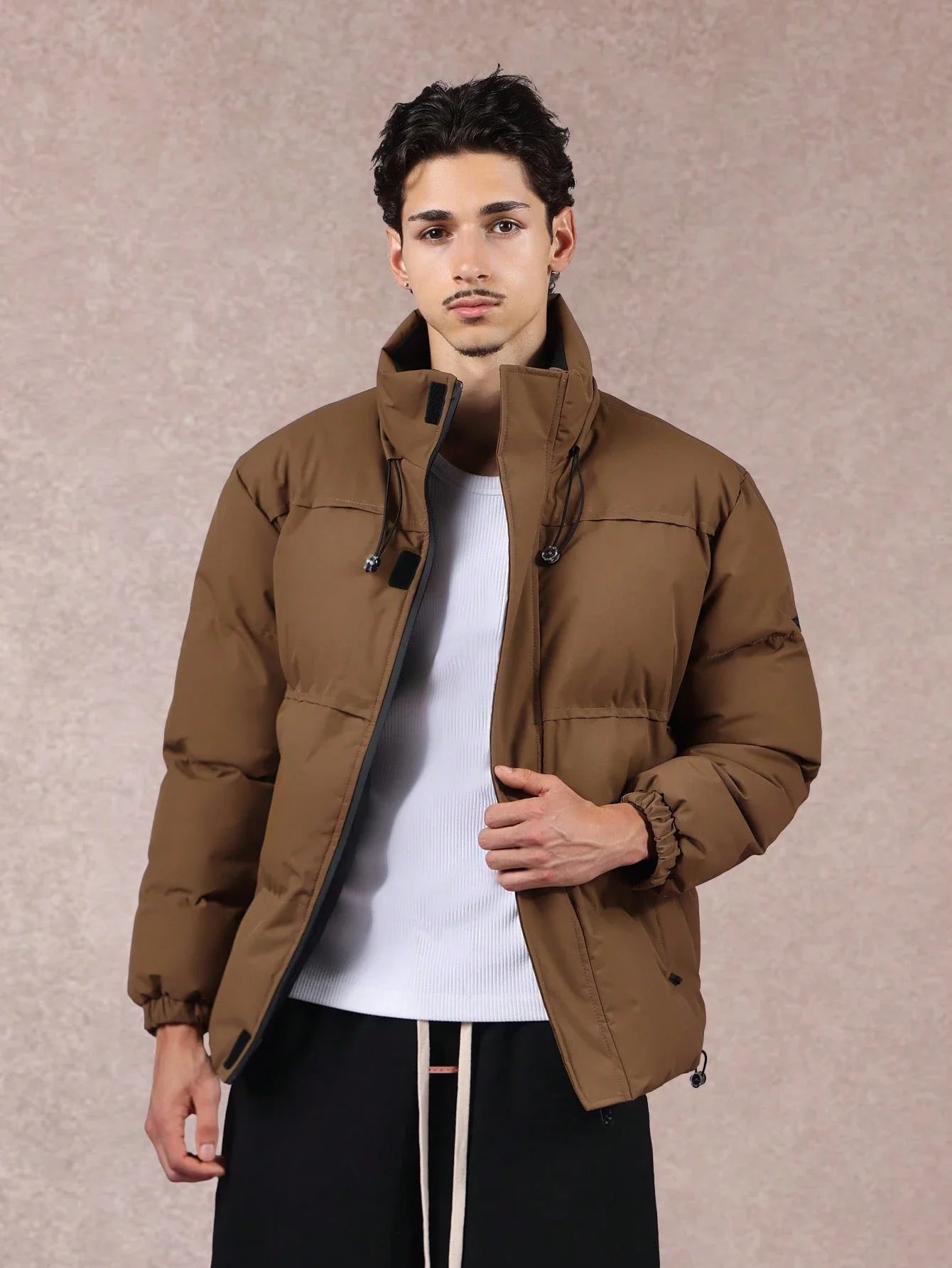 PREMIUM PUFFER QUILTED STAND COLLAR JACKET