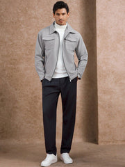 MEN'S CLASSIC MULTI-POCKET ZIPPER DESIGN JACKET