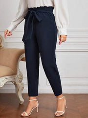CLASI PLUS PAPERBAG WAIST BELTED PANT