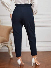 CLASI PLUS PAPERBAG WAIST BELTED PANT