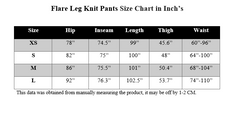 FLARE LEG KNIT PANT