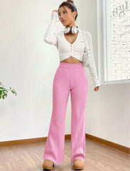 FLARE LEG KNIT PANT