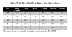 NOTCHED NECK RIBBED KNIT CROP TOP