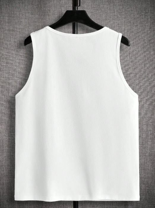 WHITE 3PCS MEN'S VEST TOP