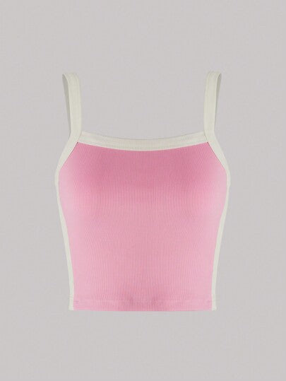 CONTRAST BINDING CAMI TOP
