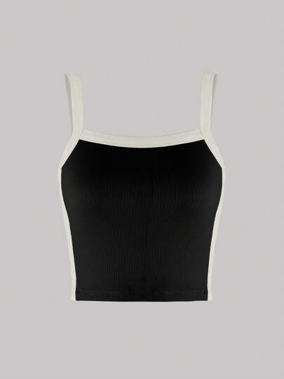 CONTRAST BINDING CAMI TOP