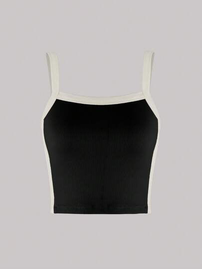 CONTRAST BINDING CAMI TOP