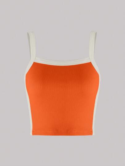 CONTRAST BINDING CAMI TOP