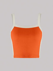 CONTRAST BINDING CAMI TOP