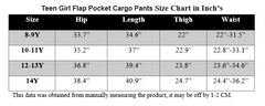 ROYAL BLUE TEEN GIRL SOLID TANK TOP & FLAP POCKET CARGO PANTS