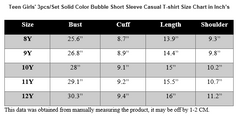 MULTICOLOR BUBBLE SHORT SLEEVE CASUAL T-SHIRT