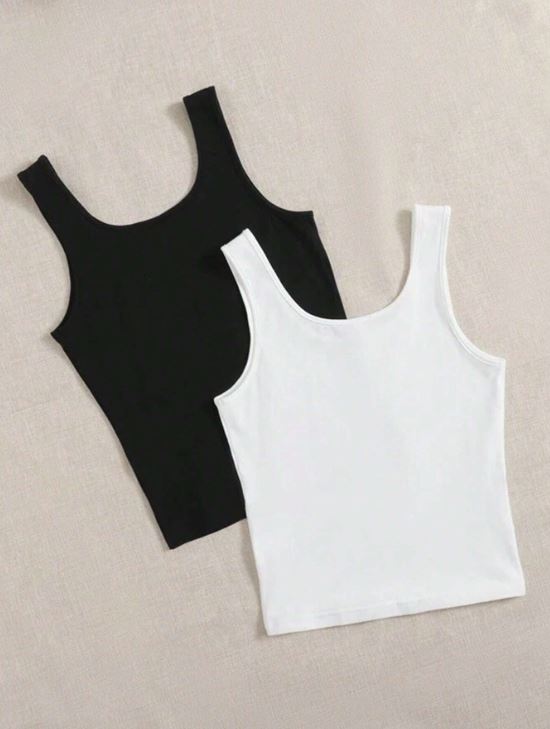 2PCS SET SLEEVELESS VEST