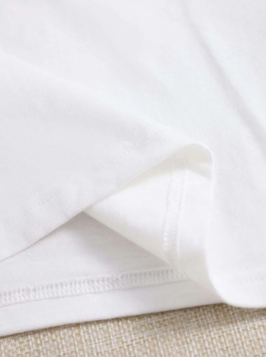 2PCS SCOOP NECK SOLID TEE