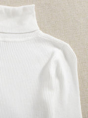 SOLID TURTLENECK TOP