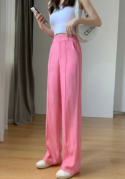 HIGH WAIST SEAM FRONT PANTS