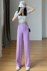 HIGH WAIST SEAM FRONT PANTS