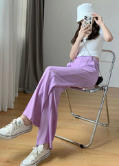 HIGH WAIST SEAM FRONT PANTS