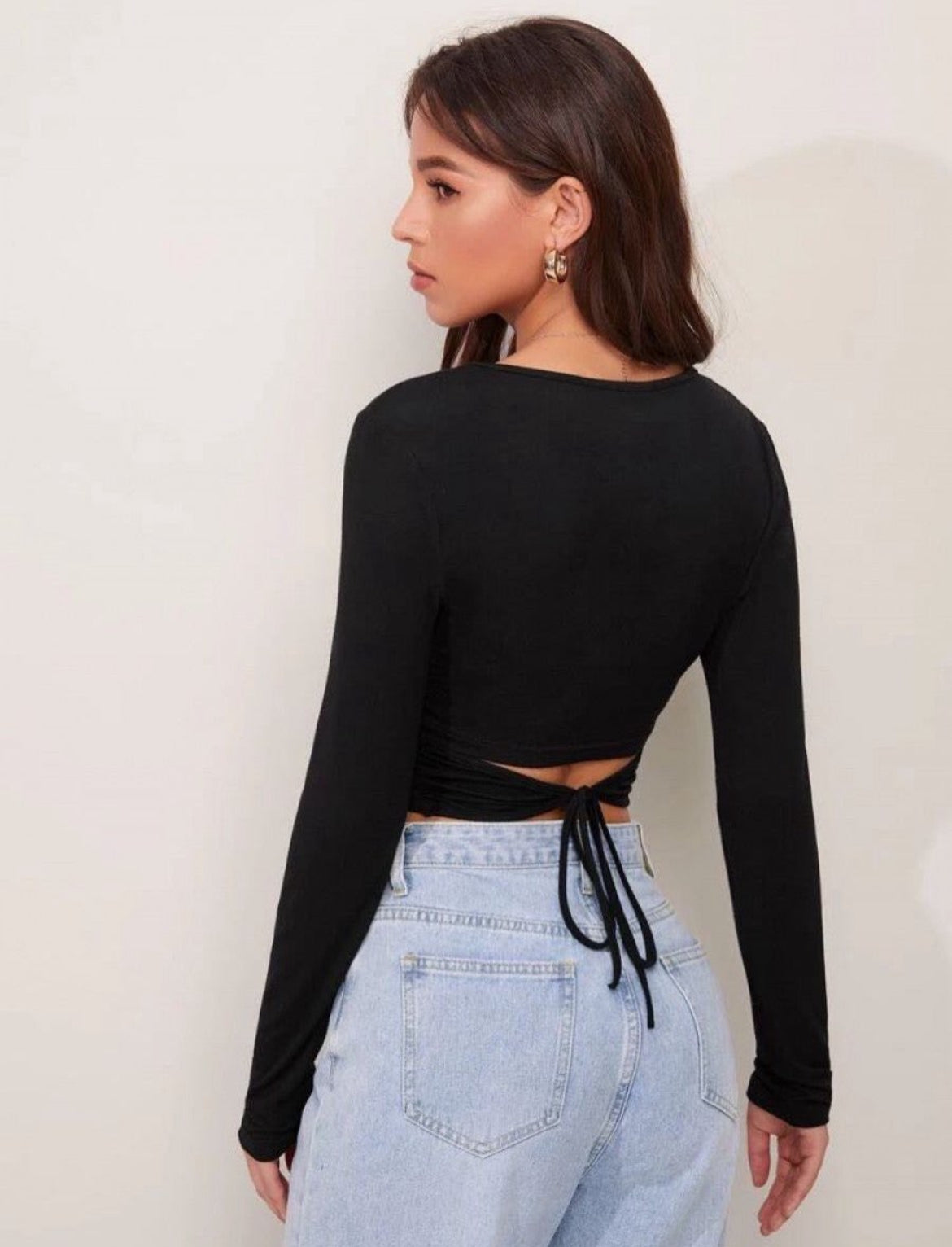 TIE BACK CROP TOP
