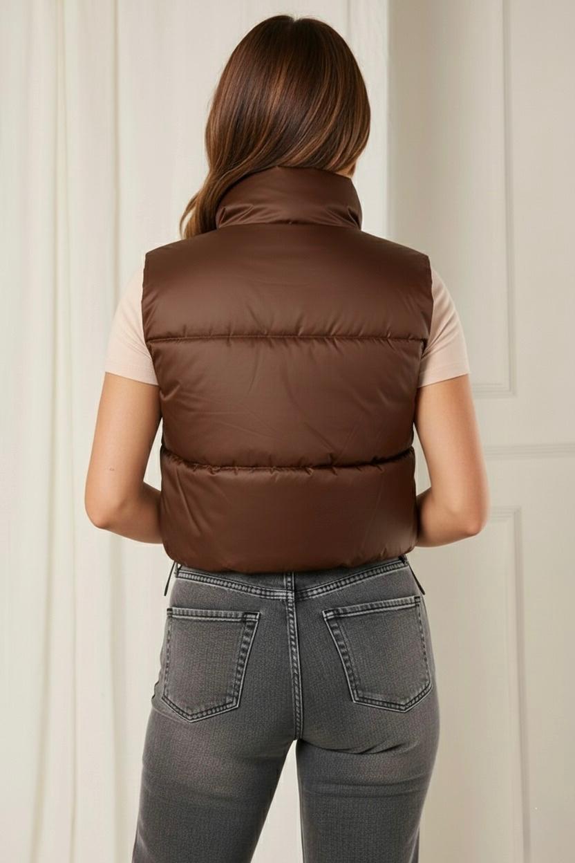 CROPPED PUFFER VEST