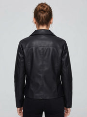NOIR CROPPED BIKER JACKET