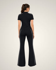 WOMEN’S BLACK SPORTS TRACKSUIT SET | GYM WEAR