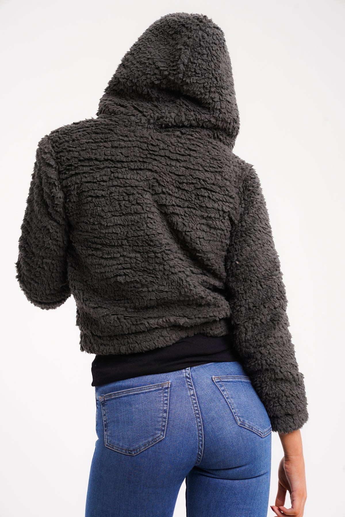 TEDDY FAUX FUR HOODIE