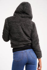 TEDDY FAUX FUR HOODIE